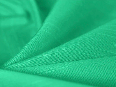 Sea Green Plain Bangalore Raw Silk Fabric