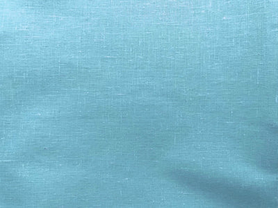 Sky Blue Plain Cotton Linen Fabric