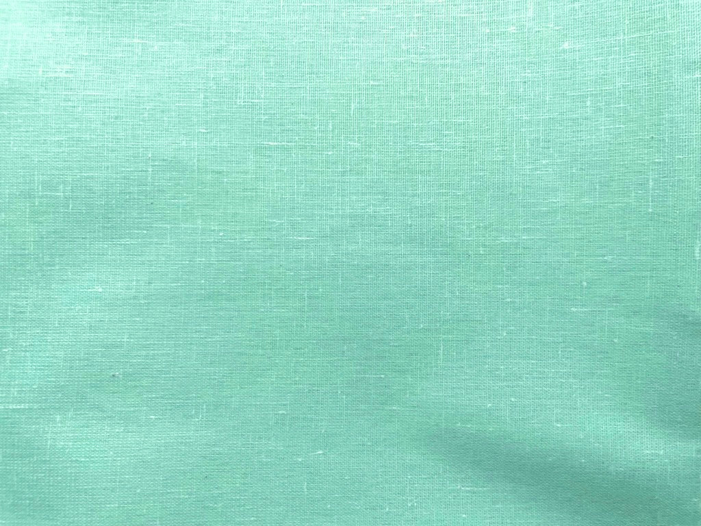 Light Turquoise Plain Cotton Linen Fabric