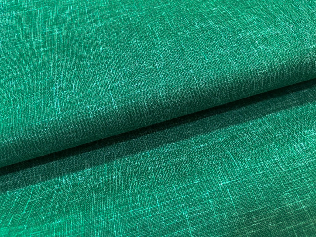 Green Plain Cotton Linen Fabric