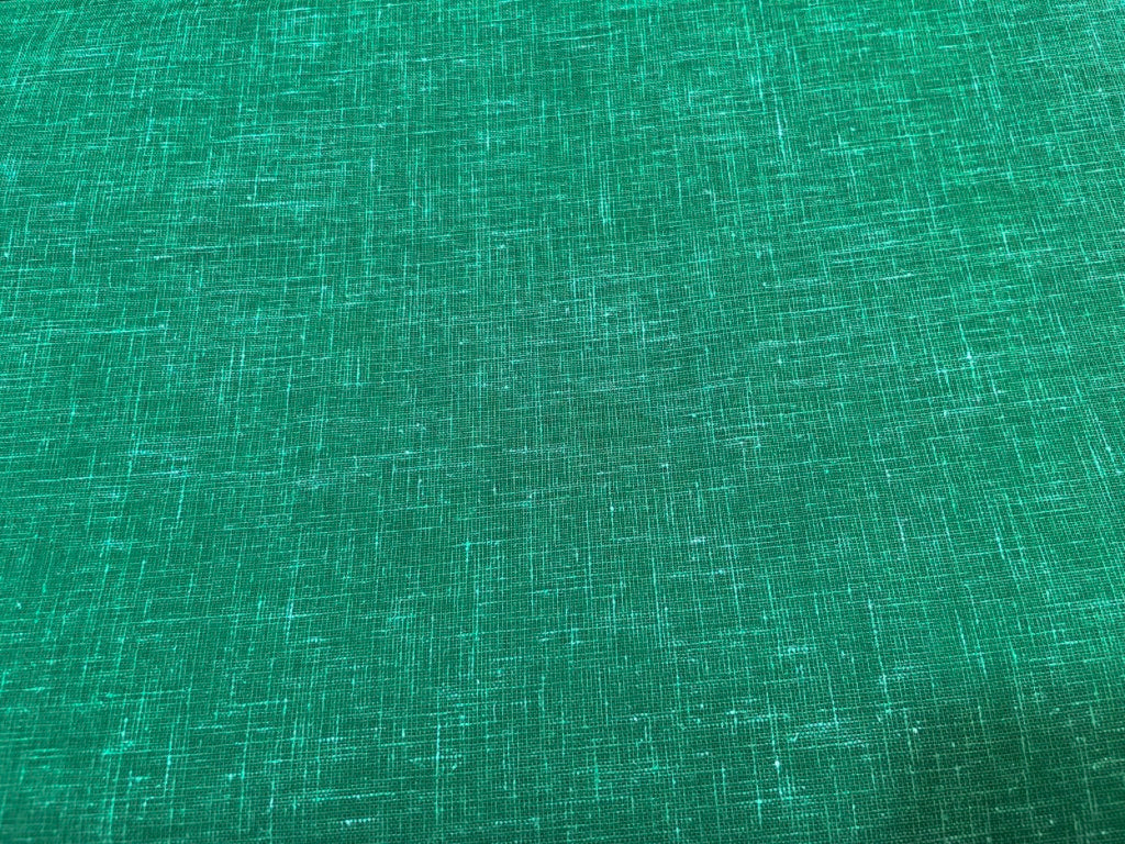 Green Plain Cotton Linen Fabric