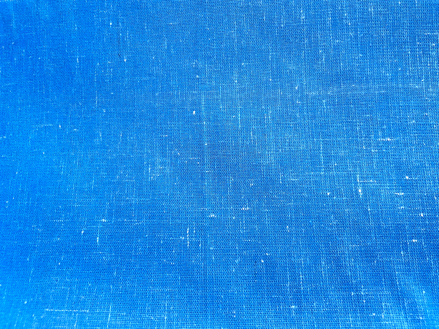 Blue Plain Cotton Linen Fabric