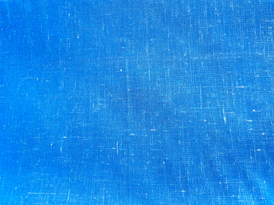 Blue Plain Cotton Linen Fabric