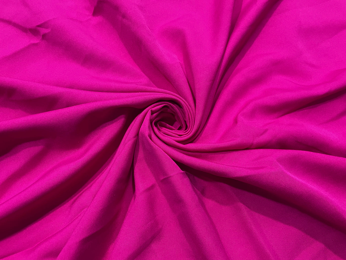 Rani Pink Plain Butter Crepe Fabric