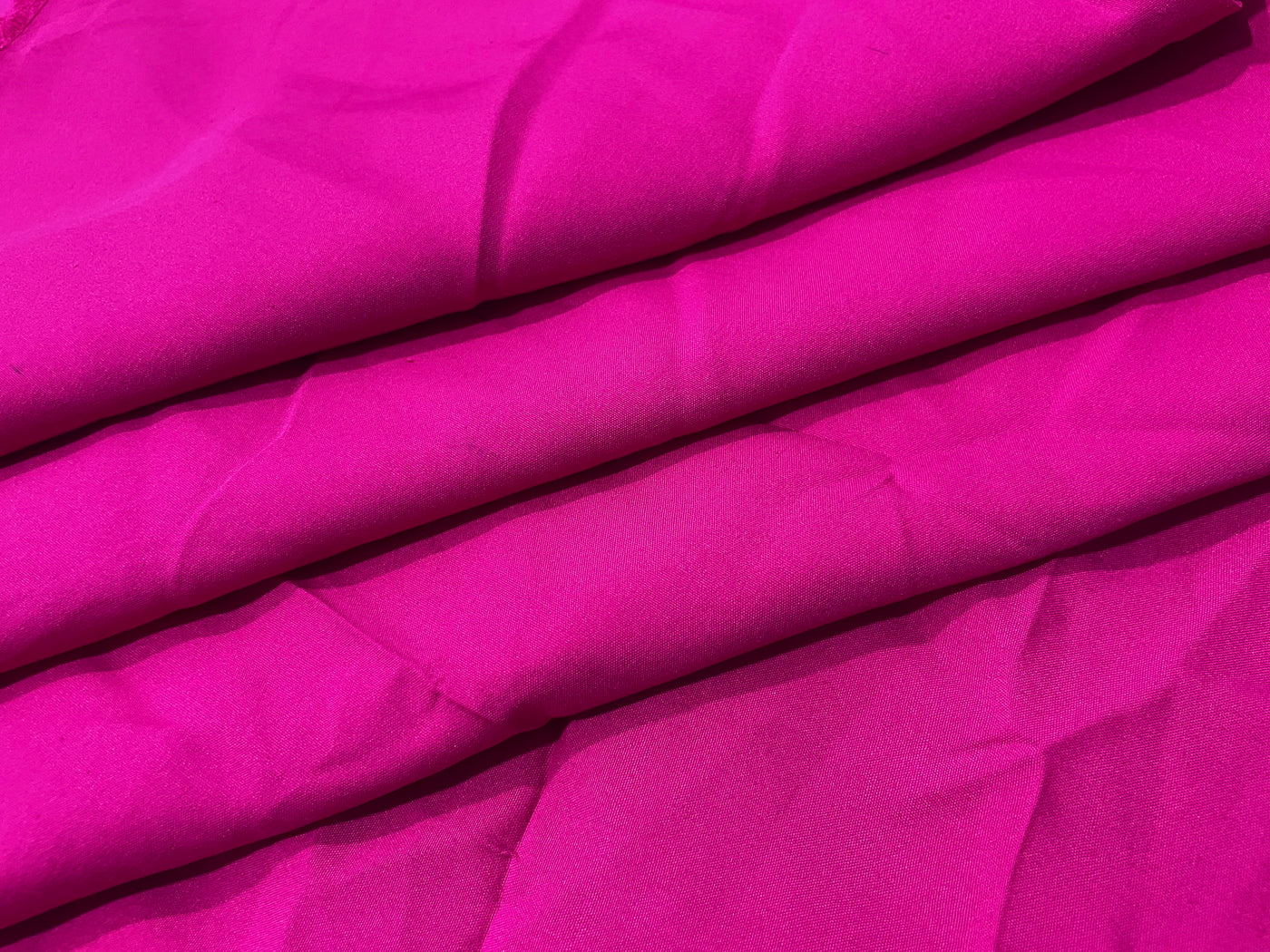 Rani Pink Plain Butter Crepe Fabric