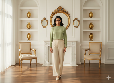 एप्पल ग्रीन प्लेन 60 ग्राम जॉर्जेट फ़ैब्रिक