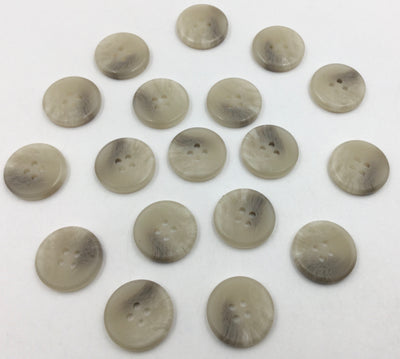 Beige Circular 4 Hole Polyester Buttons