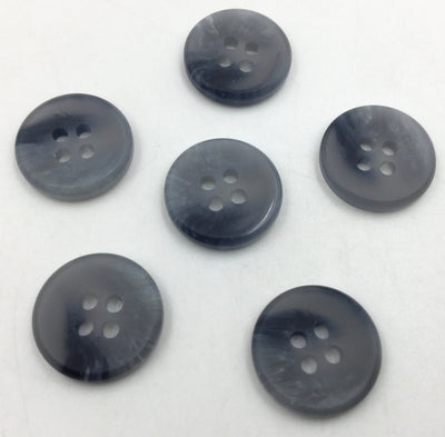 Light Gray Circular 4 Hole Polyester Buttons