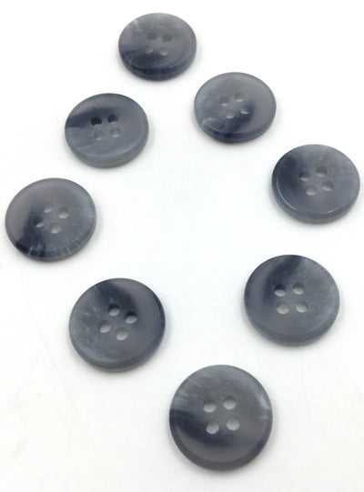 Light Gray Circular 4 Hole Polyester Buttons