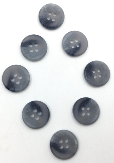 Light Gray Circular 4 Hole Polyester Buttons