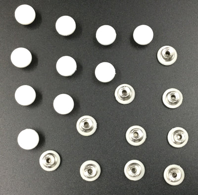 White Designer Metal Buttons