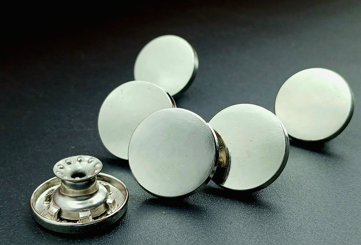 Silver Neck Button Silver Circular Ligne Nickle Jeans Buttons 28