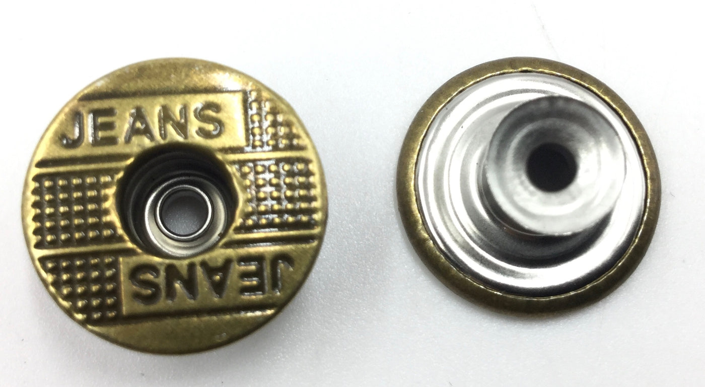 Golden Circular Nickel Rivet Buttons (Wholesale)