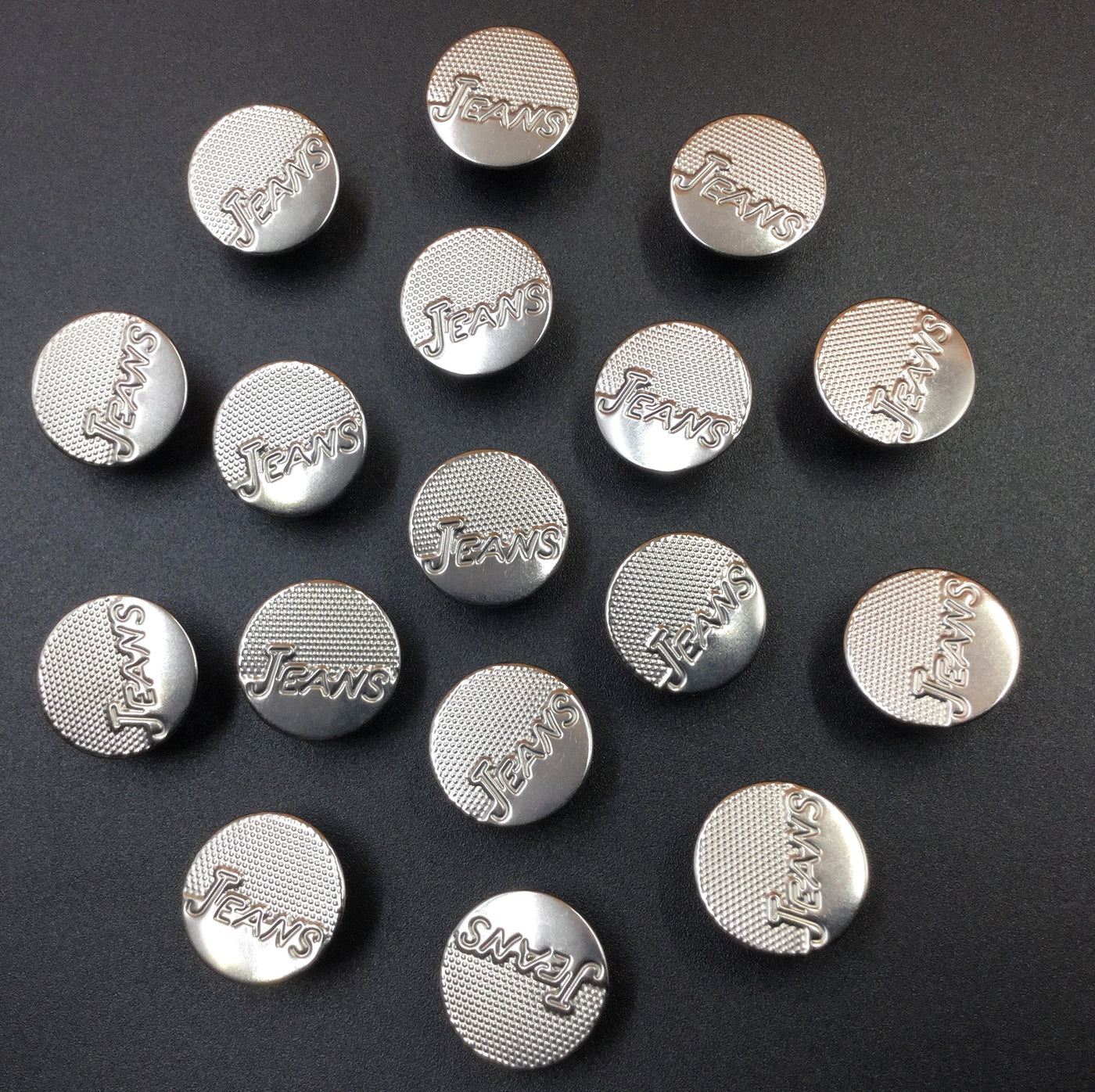 Silver Circular Nickle Jeans Buttons