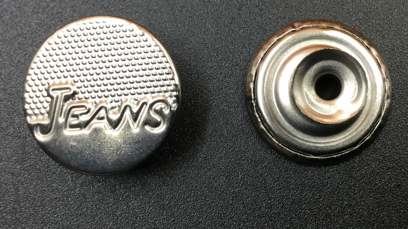 Silver Circular Nickle Jeans Buttons