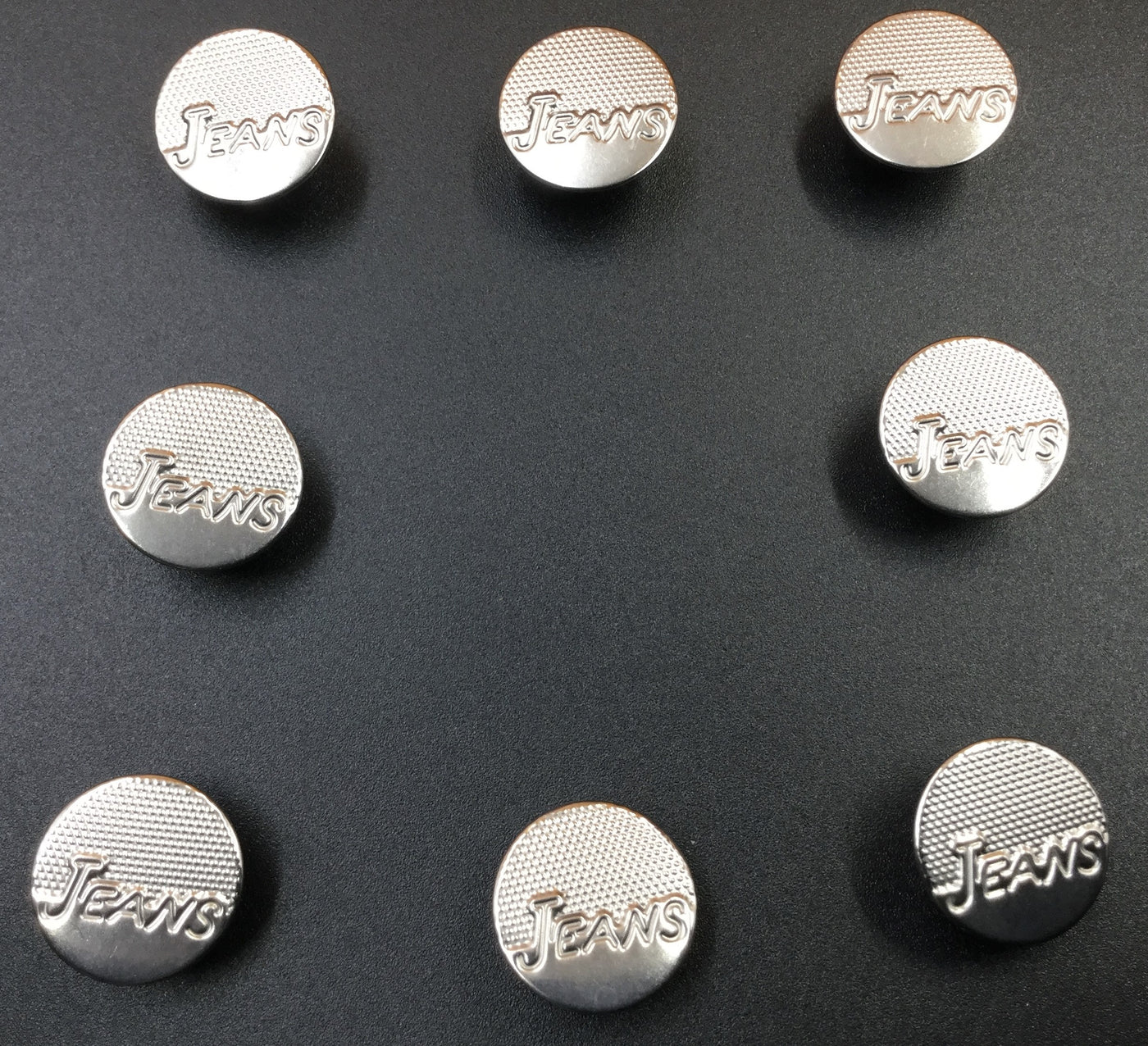 Silver Circular Nickle Jeans Buttons