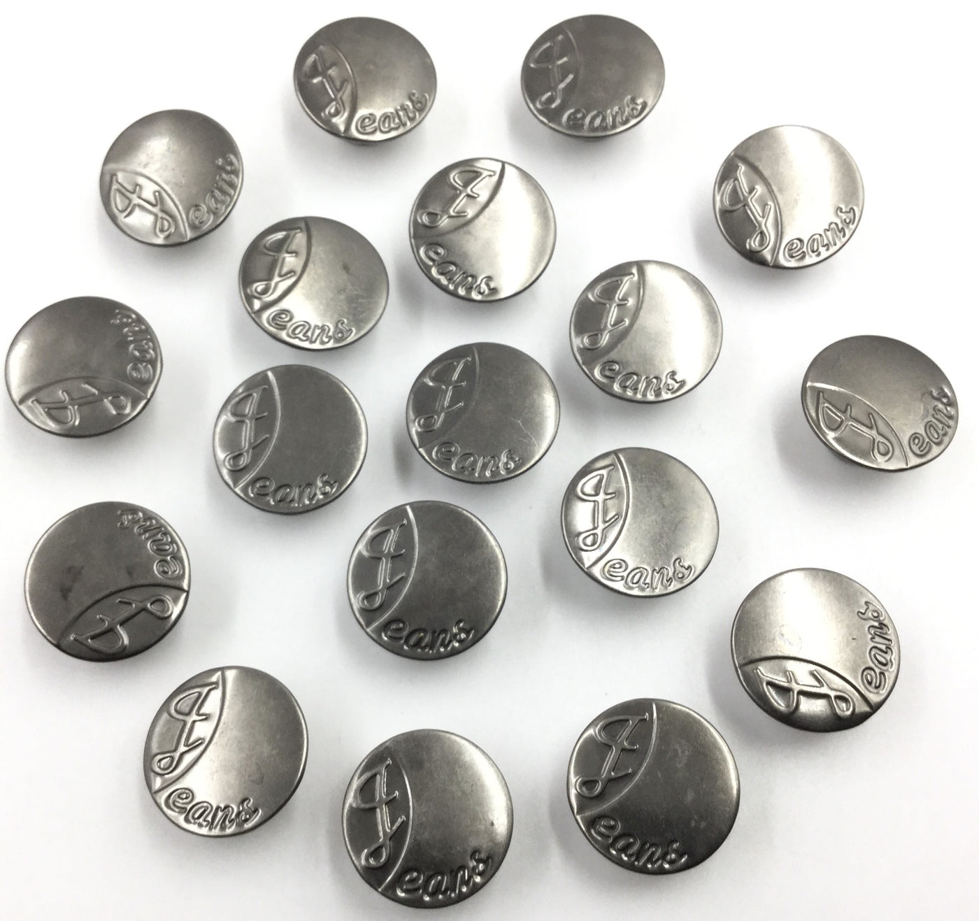 Silver Circular Nickel Rivet Buttons (Wholesale)