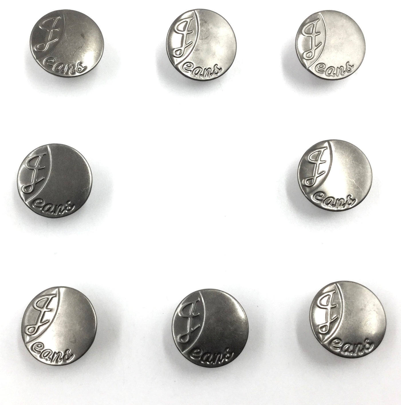 Black Circular Nickle Jeans Buttons