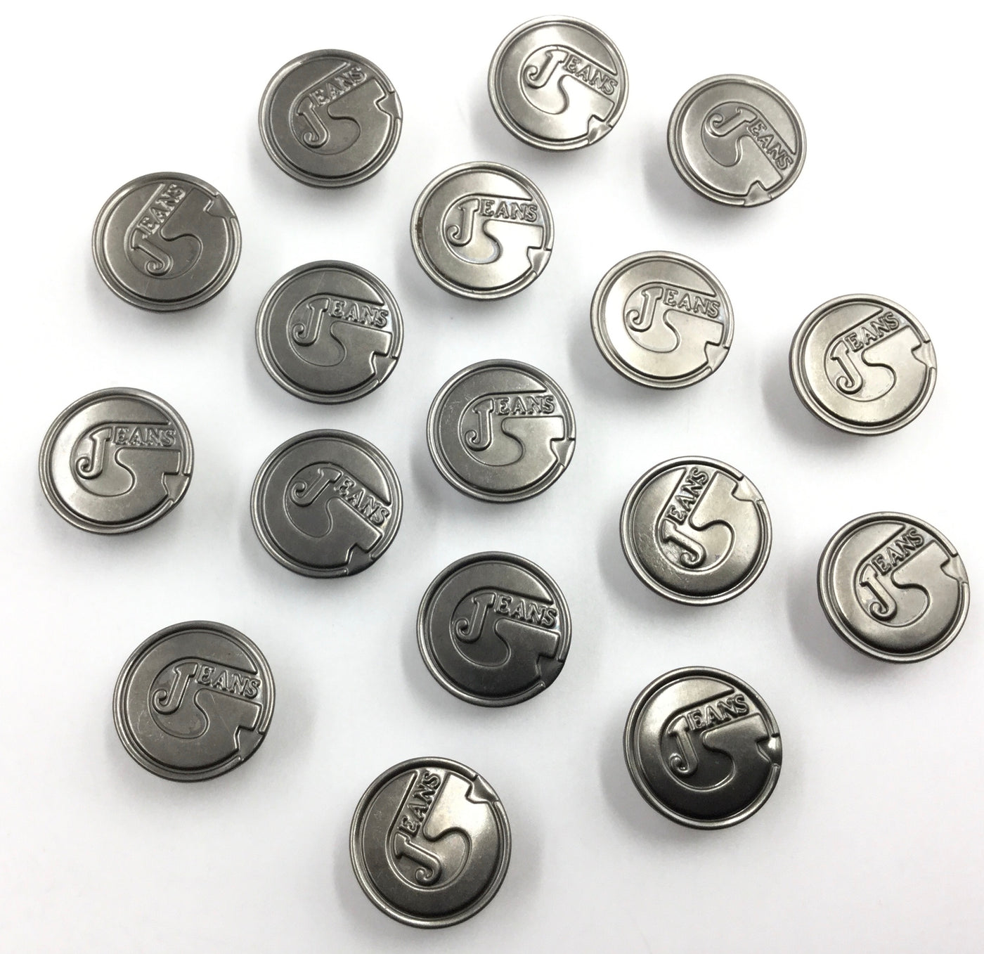 Silver Circular Nickel Jeans Buttons