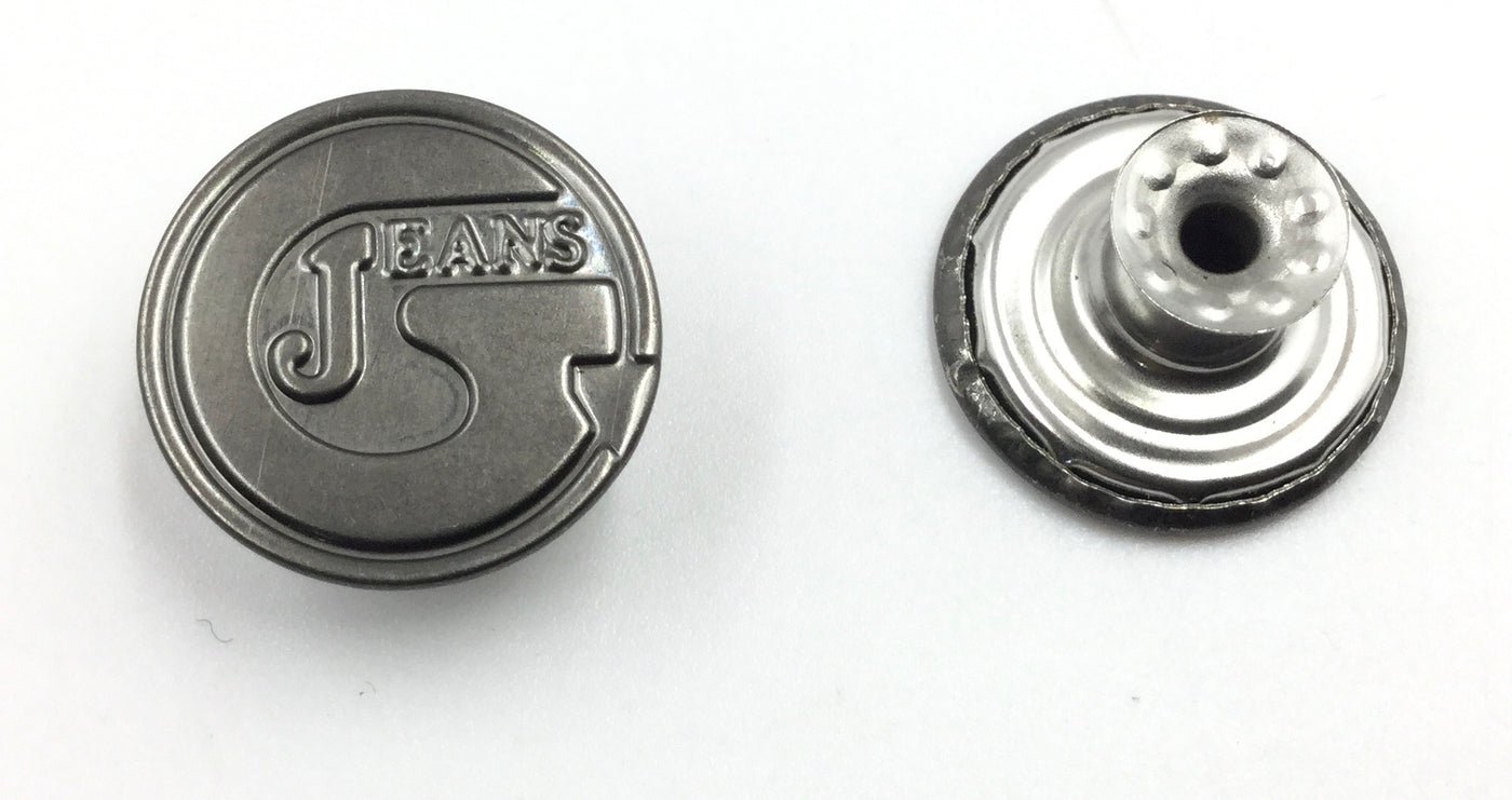 Silver Circular Nickel Jeans Buttons