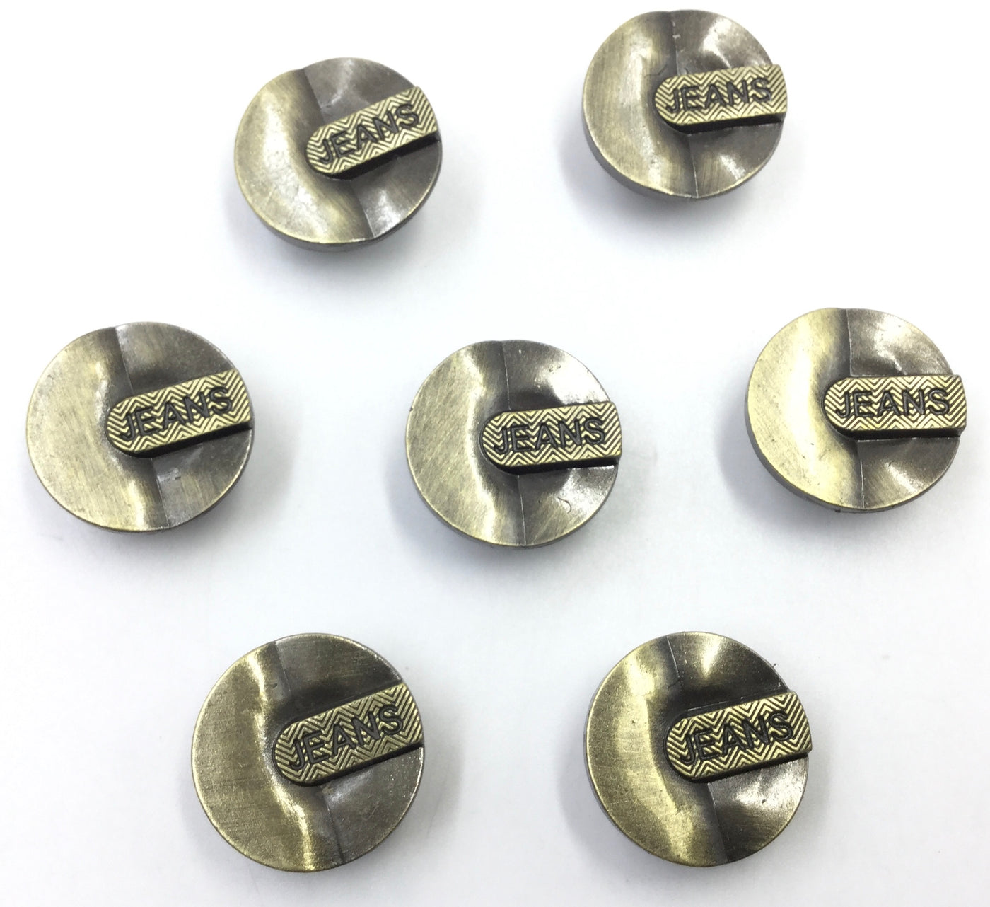 Antique Golden Circular Jeans Buttons