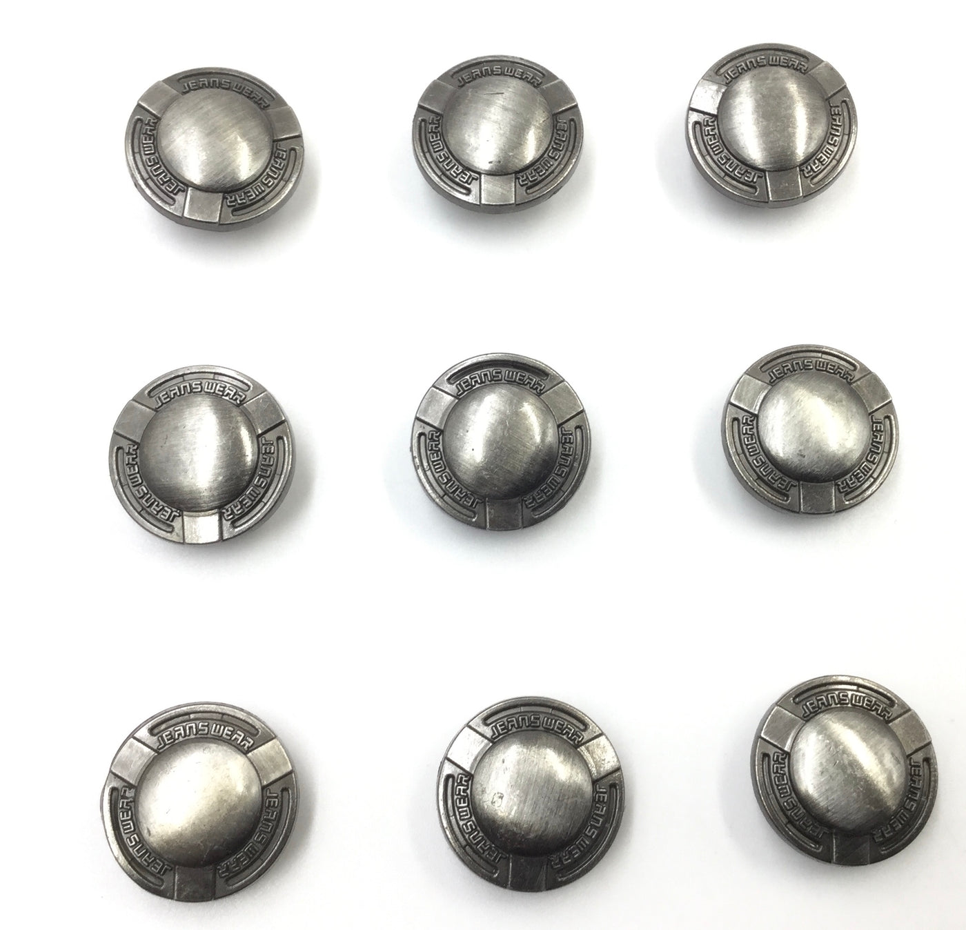 Black Circular Nickel Jeans Buttons