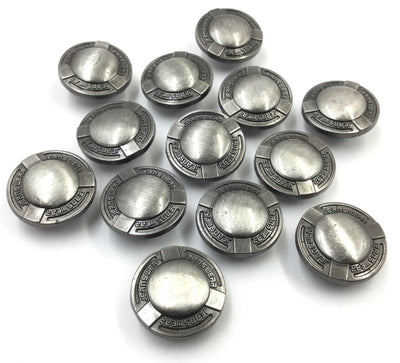 Black Circular Nickel Jeans Buttons