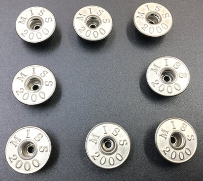 Silver Circular Nickel Jeans Buttons