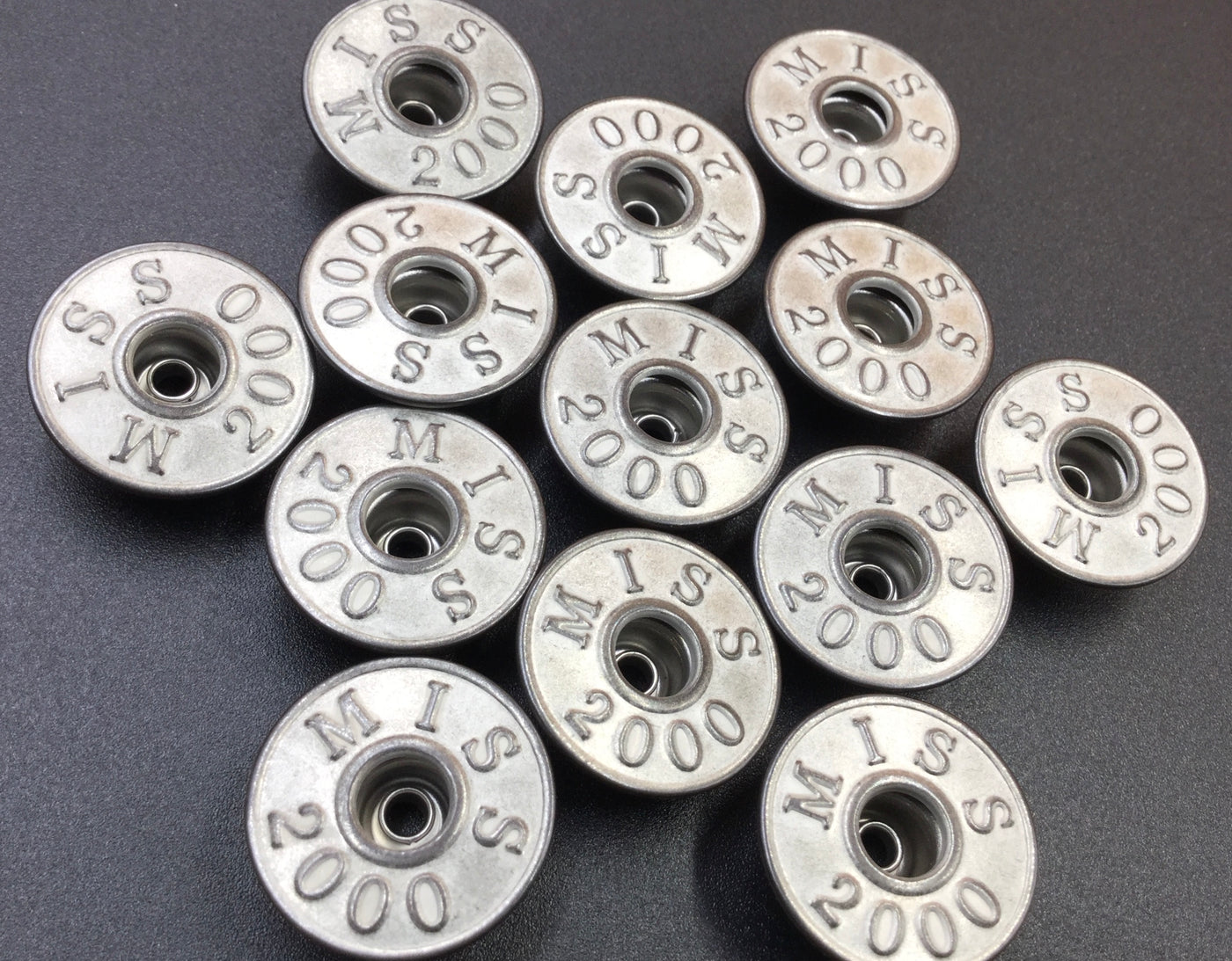 Silver Circular Nickel Jeans Buttons