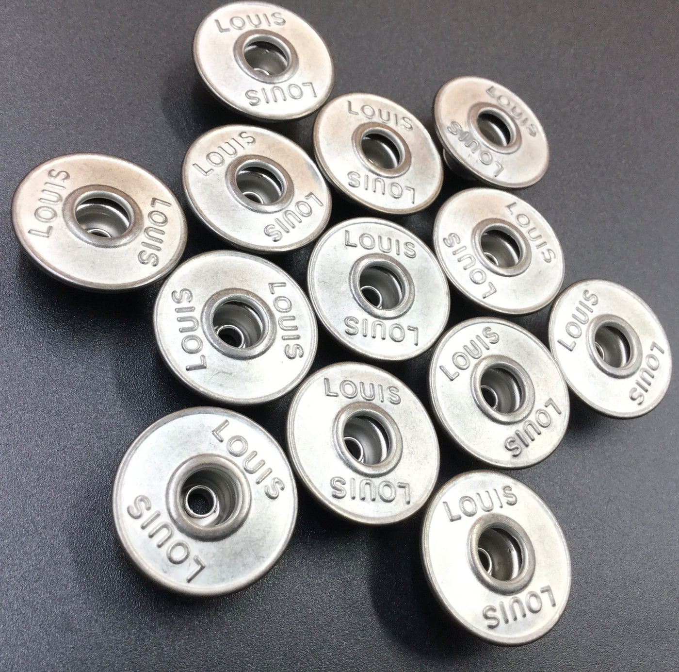 Silver Circular Nickel Jeans Buttons