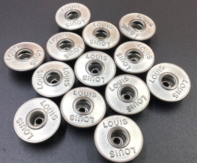 Silver Circular Nickel Jeans Buttons