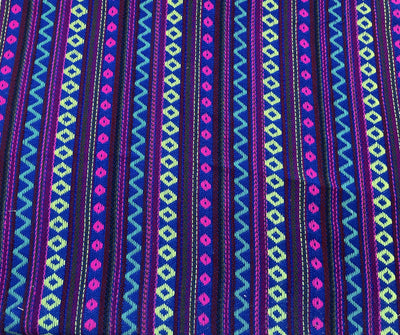 Multicolor Stripes Cotton Jacquard Fabric