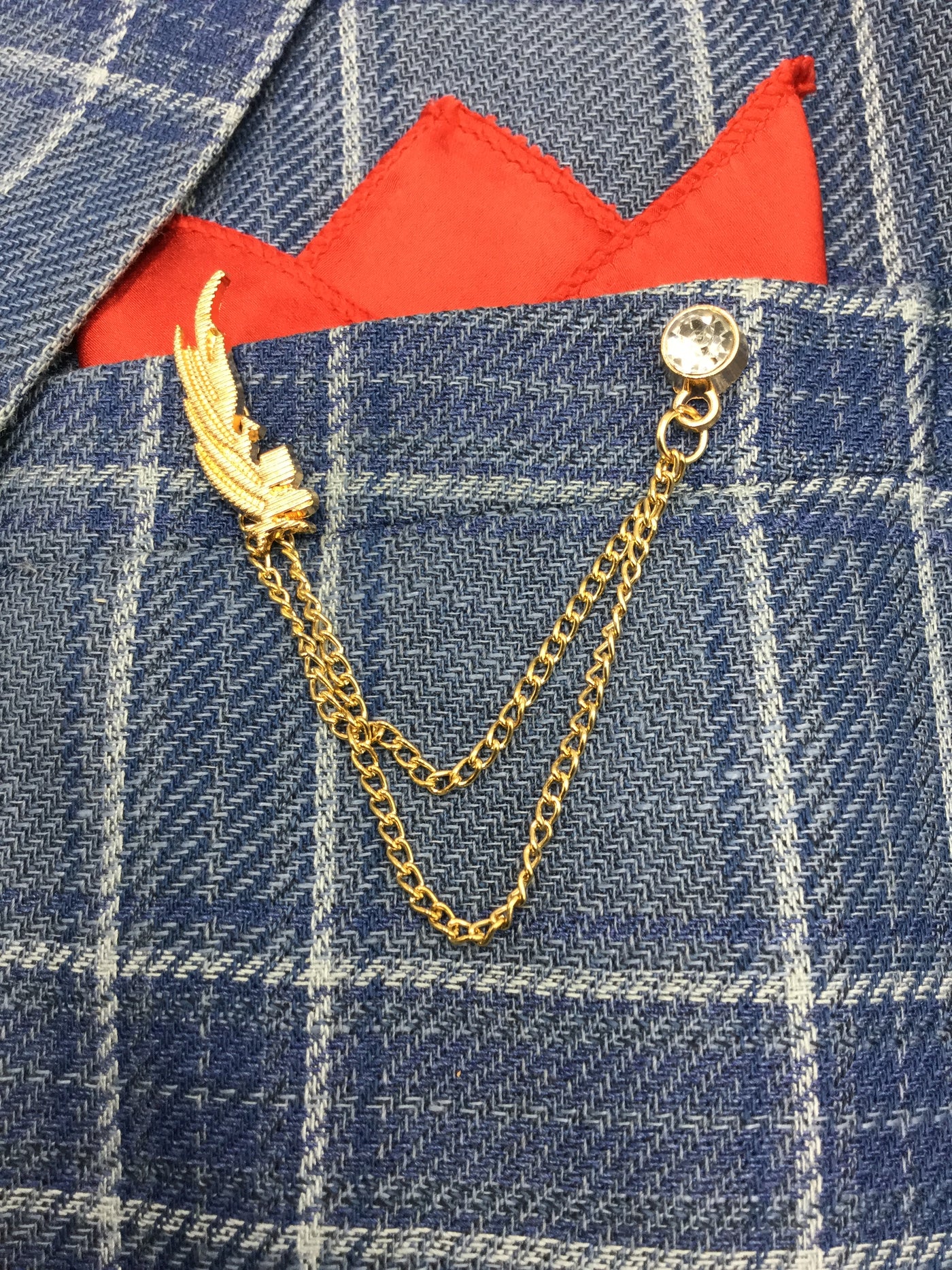 Golden Chain Brooch