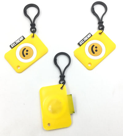 Yellow Colour Square Shape Smiley Design Hangings