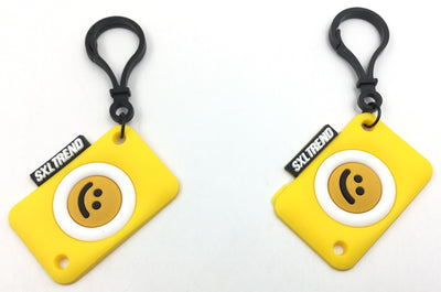 Yellow Colour Square Shape Smiley Design Hangings