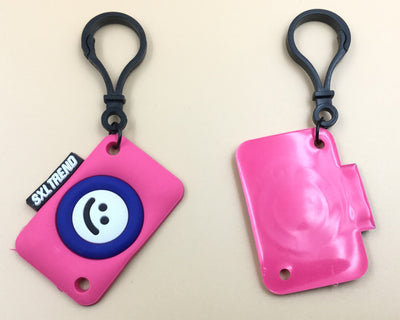 Pink & Blue Square Shape Smiley Design Hangings