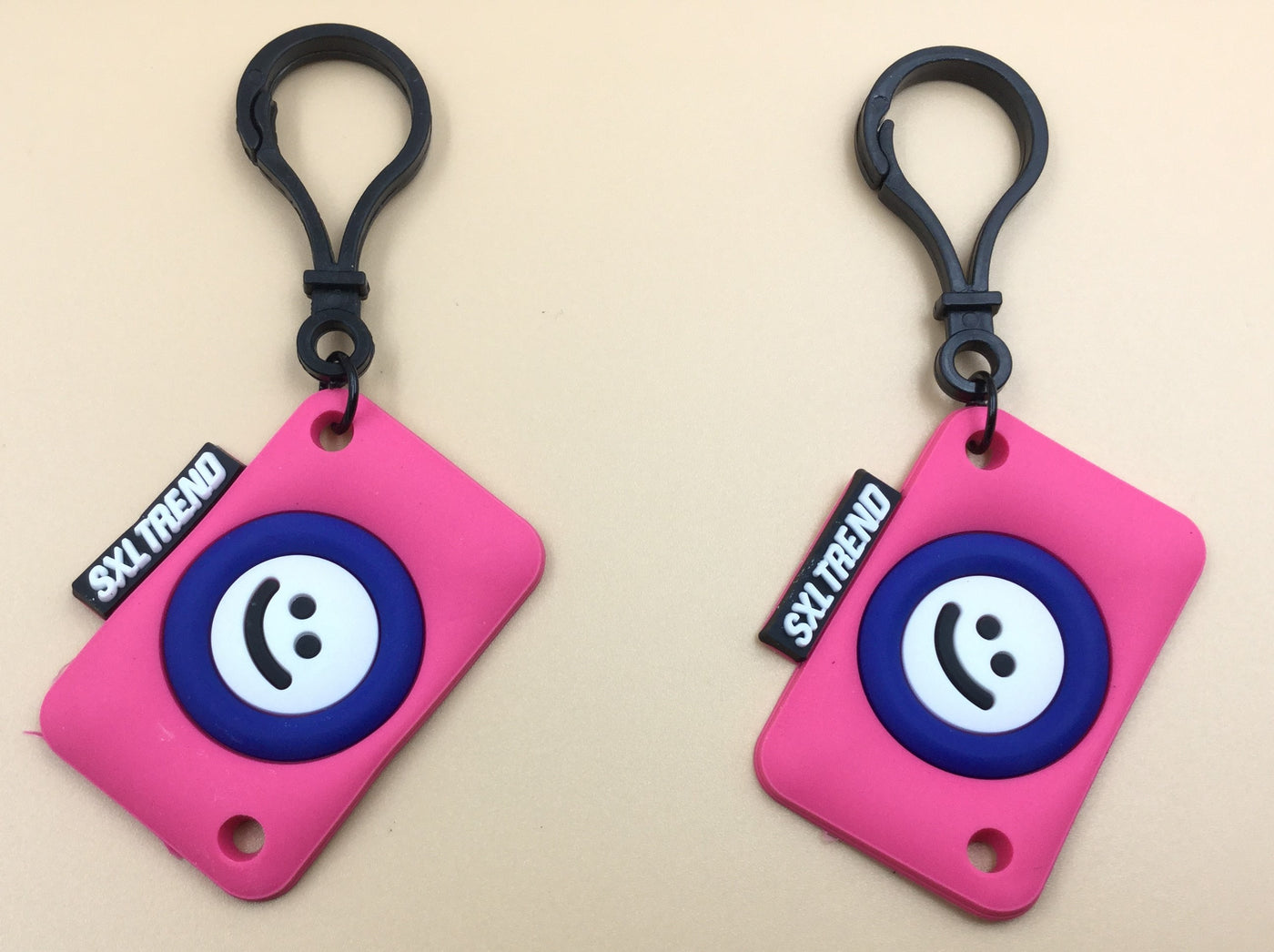 Pink & Blue Square Shape Smiley Design Hangings