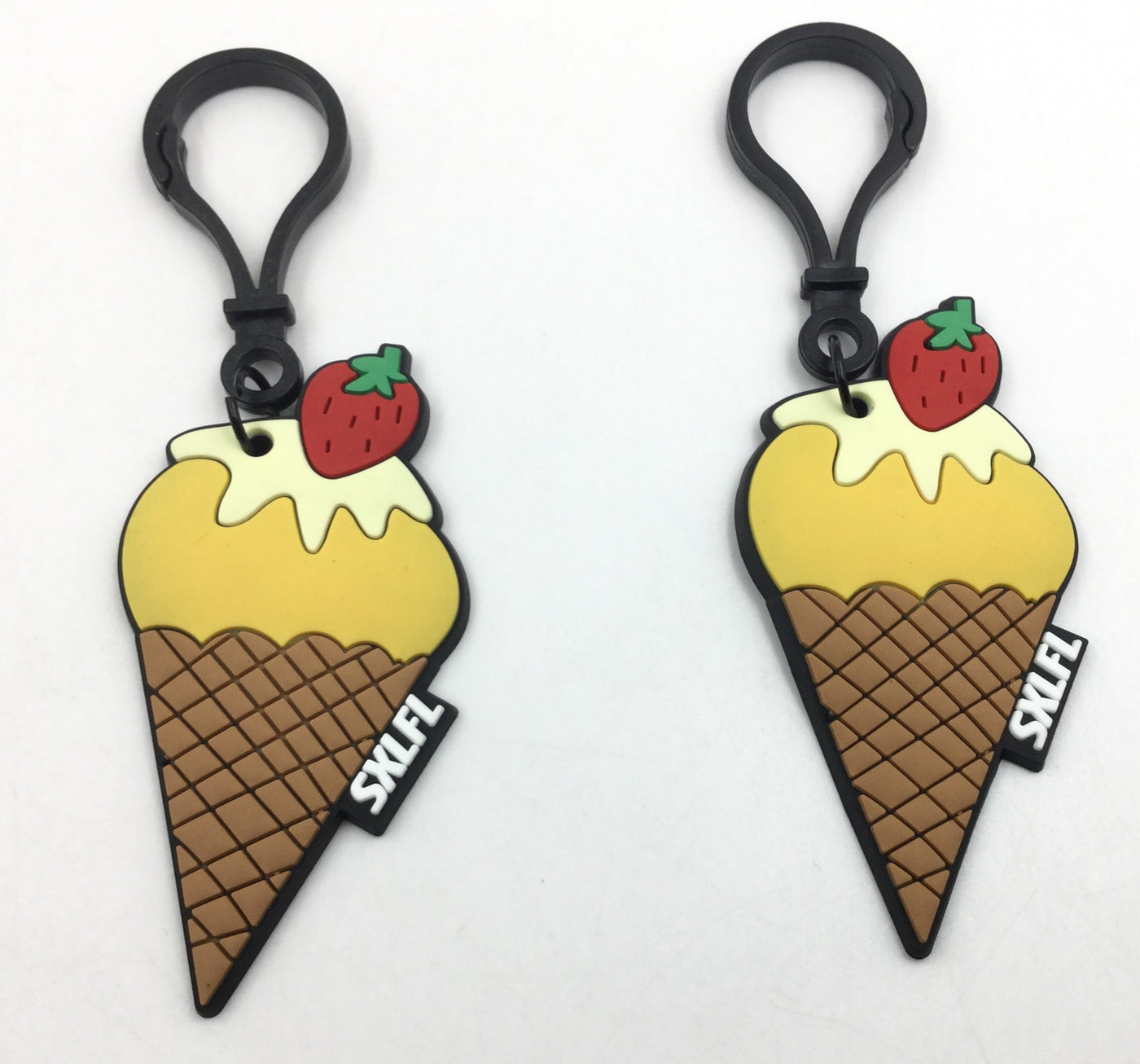 Brown Ice Cream Shape Rubber Hangings