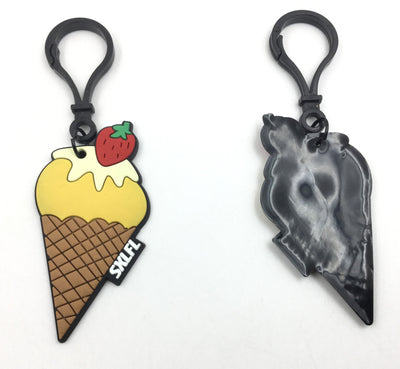 Brown Ice Cream Shape Rubber Hangings