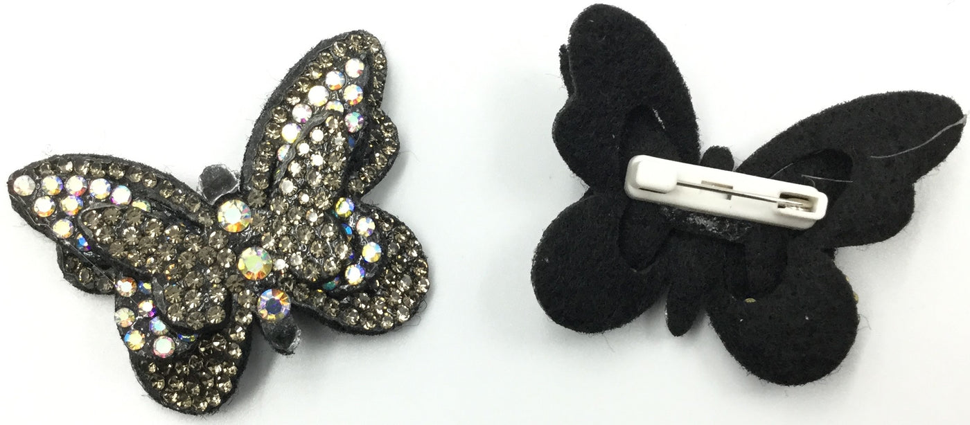 Black Butterfly Badge