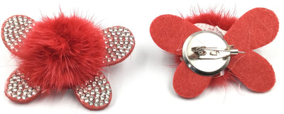 Red Butterfly Badge