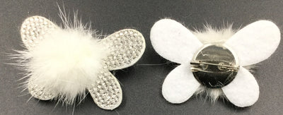 White Butterfly Brooch