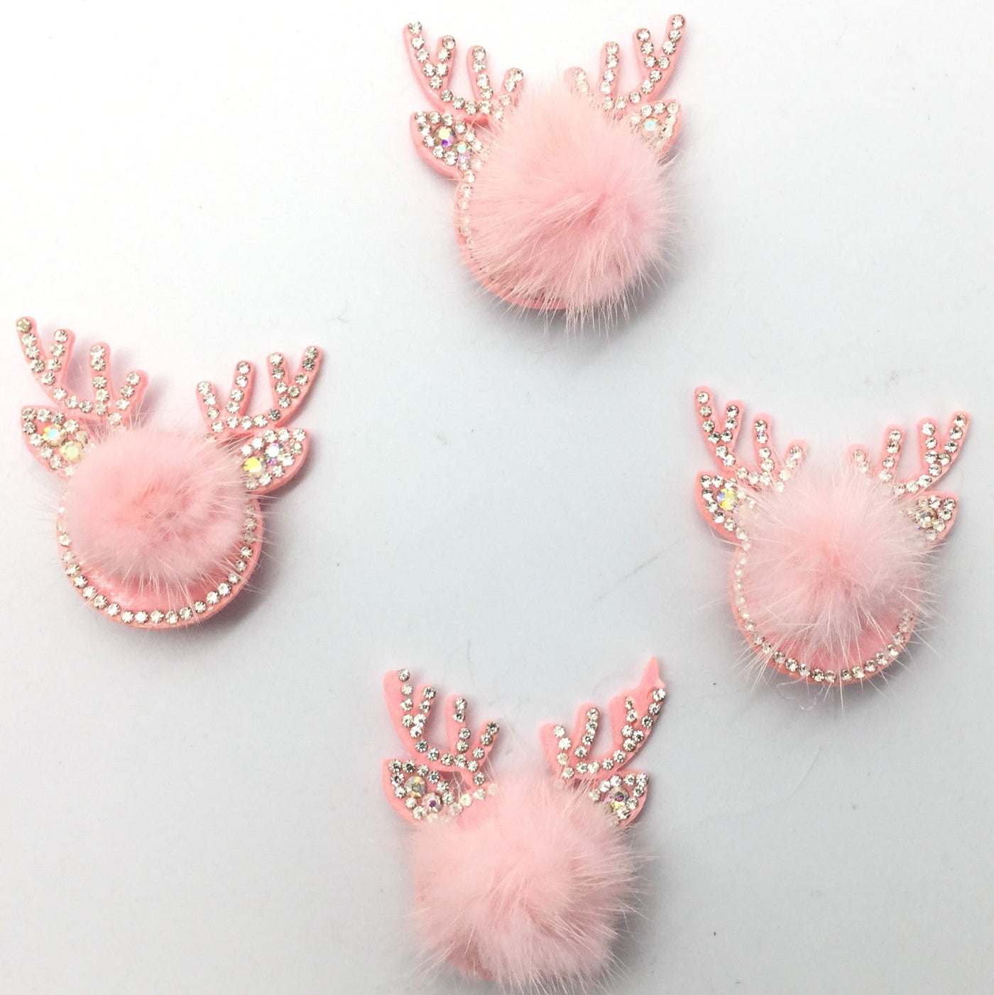 Pink Reindeer Badge