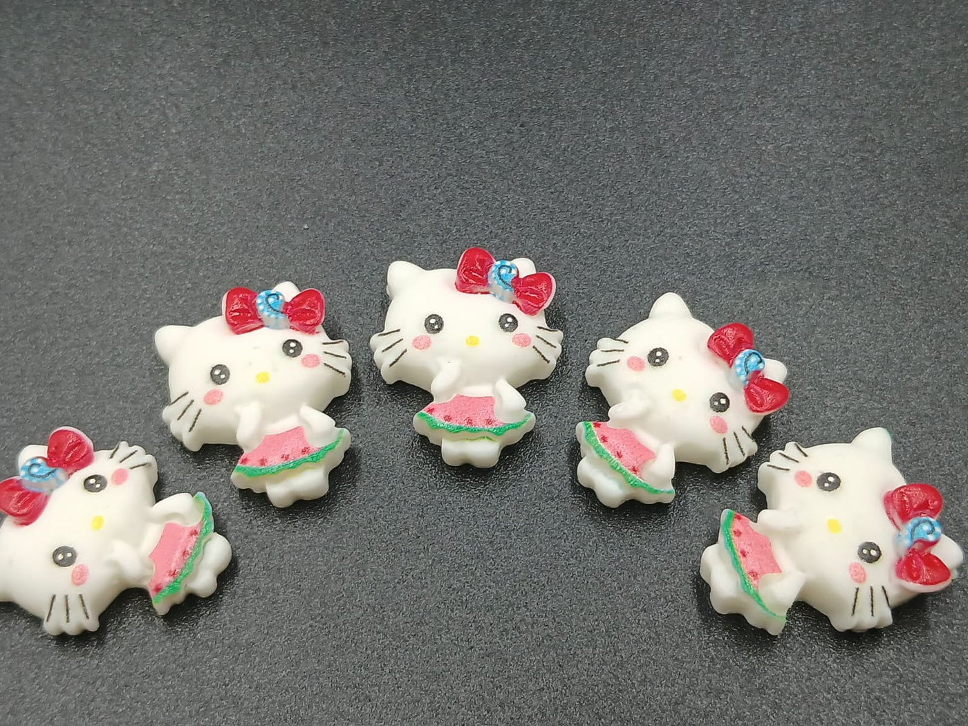 White Ans Multi Iconic Kitty  Appliqués