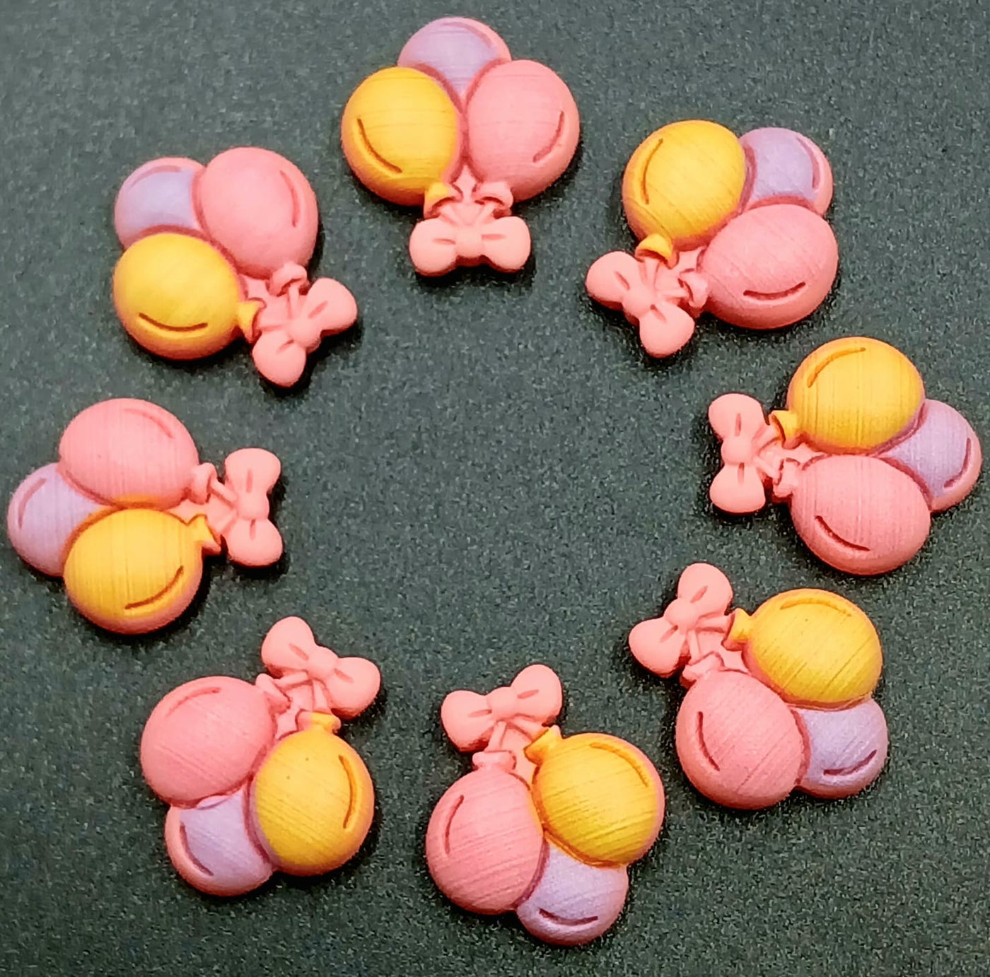 Multi Crystal Balloons Appliqués