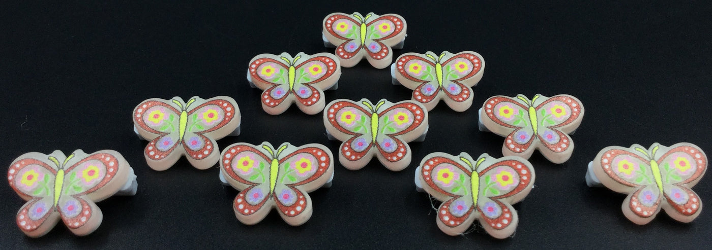 Multicolor Butterfly Badge