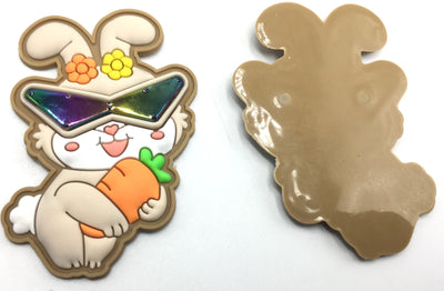 Multicolor Rabbit Rubber Sticker