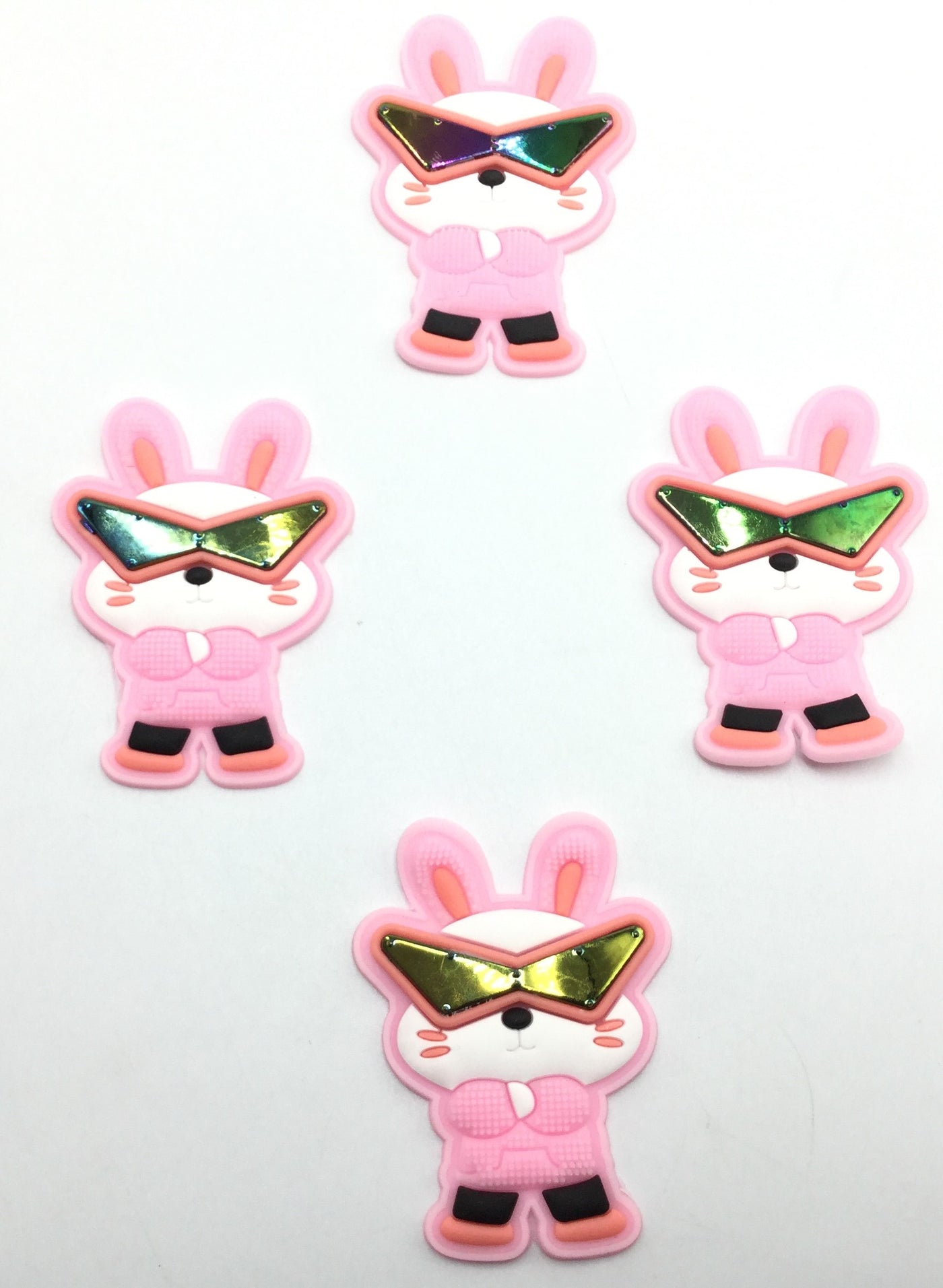 Multicolor Rabbit Rubber Sticker