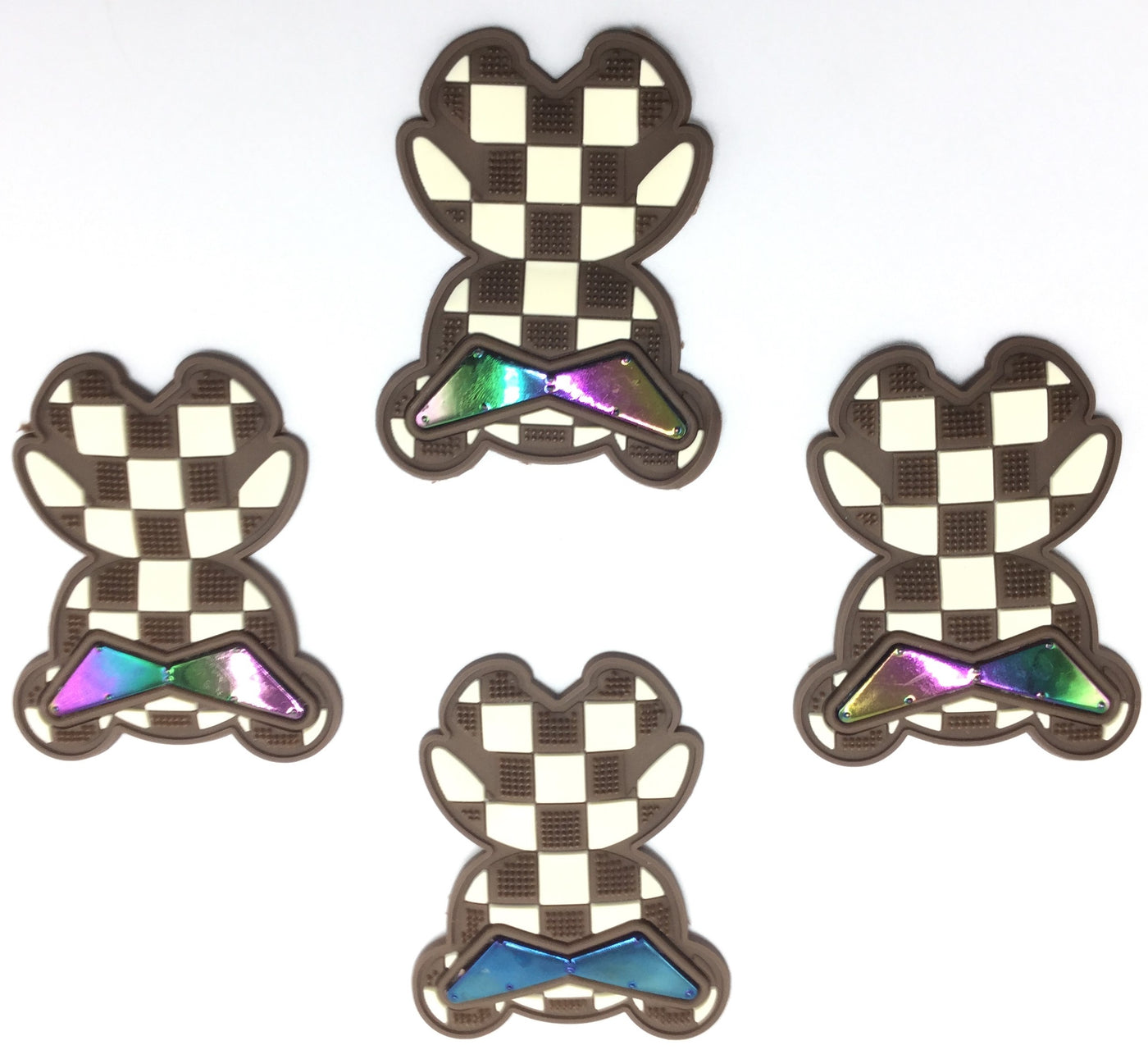 Multicolor Teddy Rubber Stickers