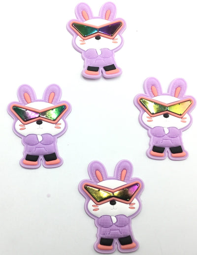 Multicolor Rabbit Rubber Sticker